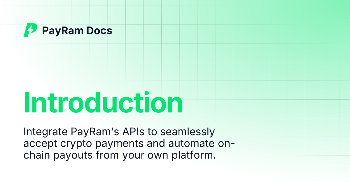 Introduction | PayRam Docs