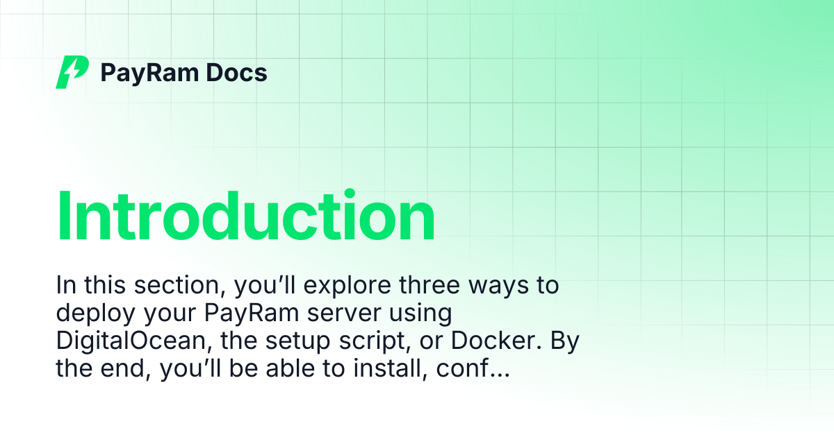 Introduction | PayRam Docs